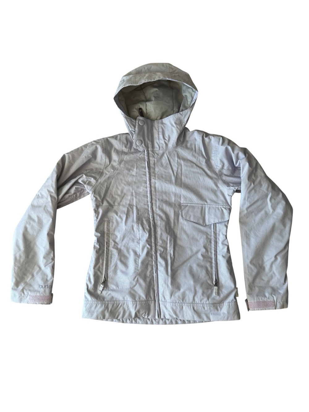 Burton Reserve Insulated Jacket Purple Striped Ski Outdoors Winter